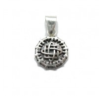 PE001292 Small genuine sterling silver Celtic pendant charm solid hallmarked 925